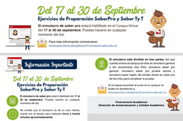 Simulacro Pruebas Saber Pro - Universidad del Valle